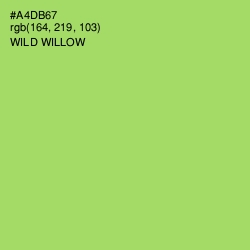 #A4DB67 - Wild Willow Color Image